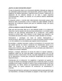 Planes de Desarrollo Urbano: Objetivos, Elaboración y Contenido