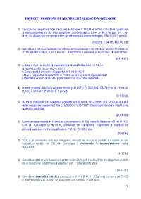 esercizi di analisi farmaceutica 2 - I parte