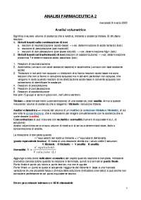 appunti di analisi farmaceutica 2 - prima parte