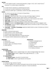Orthopedic -Traction