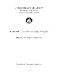 Desenvolvimento de uma plataforma informática para o Dicionário LEXICON – Grego-Português