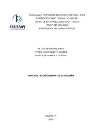Determinantes da Oclusão