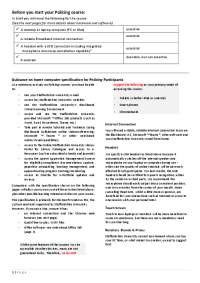 Staffordshire University's Policing Course Requirements: Hardware & Software