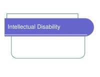Intellectual Disability