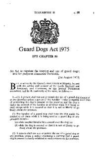 Guard Dogs Act 1975