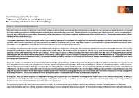 BSc Accounting and Finance Year in Business Programme Specification