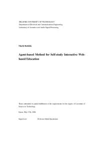 Agent-based Method for Self-study Interactive Web