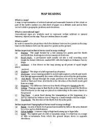 Understanding Map Reading: Terms, Concepts, and Techniques
