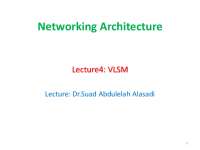 VLSM: Variable-Length Subnet Masking for IP Addressing
