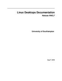 Linux Desktops Documentation