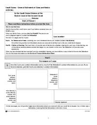 Small Claims Court: Statement of Claim and Notice Filing Guide