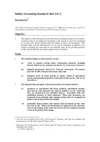 Indian Accounting Standard (Ind AS) 2 Inventories