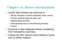 Stress Concentrations: Circular and Elliptic Holes