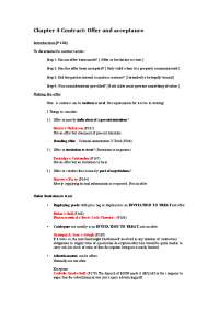 Contract Law: Offers, Acceptance, and Express Terms