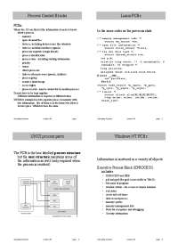 Process Control Blocks: Where Operating Systems Store Process Information