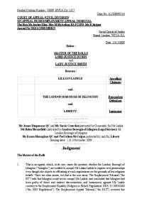 Ladele vs. Islington: Discrimination Case in London