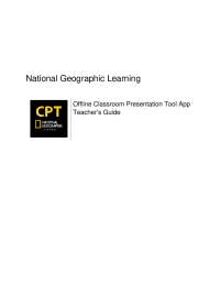 Offline Classroom Presentation Tool App Teacher's Guide