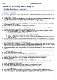 Never Let Me Go: Character Analysis and Narrative Techniques