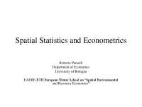 Introduction to Spatial Econometrics