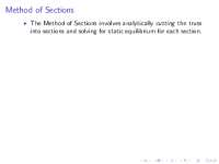 Method of Sections: Solving Static Equilibrium in Truss Structures