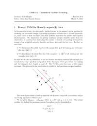 Support Vector Machines (SVM) for Linear & Non-Separable Data