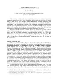 RECEPTIVE ECUMENISM