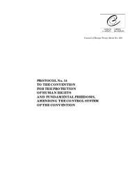 Protocol 14 to the European Convention on Human Rights: Amendments to the Convention