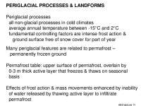 Understanding Periglacial Processes & Landforms in Cold Climates