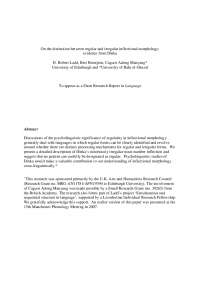 Phonological Analysis of Dinka Language: Number Marking in Nouns