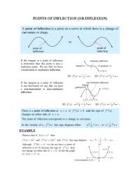 Inflection Points in Calculus: Minima, Stationary, and Non-Stationary