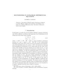 Boundedness of Solutions in Nonlinear Differential Equations: A Lyapunov Function Approach