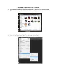 Creating a Digital Contact Sheet in Adobe Photoshop
