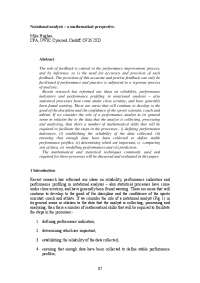 Math Skills for Sports Performance Analysis: Indicators, Data, and Modeling