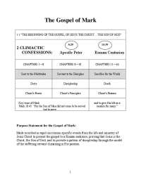 The Authorship and Characteristics of the Gospel of Mark: A Study on the Son of Man