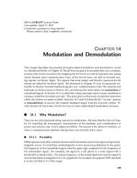 Modulation and Demodulation | Study notes Communication | Docsity