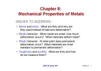 Mechanical Properties of Metals