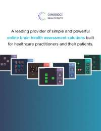 Cambridge Brain Sciences: A Leading Provider of Online Brain Health Assessment Solutions