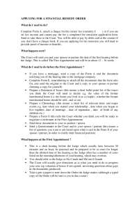 Financial Remedy Order Process in Divorce Cases