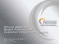 Nestlé Professional: Transition to a Global Business in the Out-of-Home Market