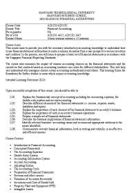 Financial Accounting Course at Nanyang Business School, Nanyang Technological University