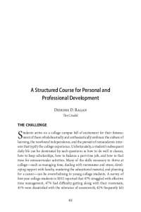 Integrating Academic Advising and Career Counseling for Student Success