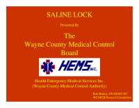 Saline Lock Training: Cost-Effective IV Alternative