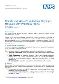 Remote and Video Consultations: A Comprehensive Guide for Community Pharmacy Teams