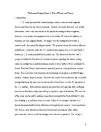 The Iranian Hostage Crisis: A War of Words, not Worlds