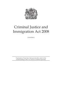 Criminal Justice and Immigration Act 2008: A Comprehensive Guide to Key Provisions