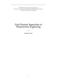 Goal-Oriented Approach to Deriving Requirements for Computer-Based Systems