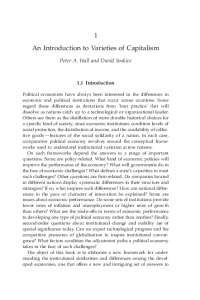 1 An Introduction to Varieties of Capitalism