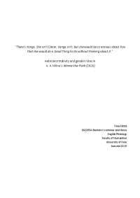 Analyzing Gender Roles and Heteronormativity in A.A. Milne's Winnie-the-Pooh