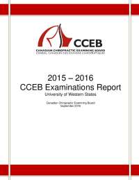 CCEB Exam Report: UWS Chiropractic Students' Performance 2015-2016