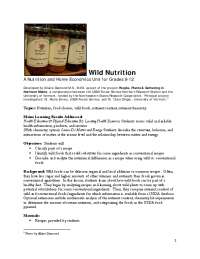 Substituting Ingredients: Wild Foods & Nutrition in Northern Maine